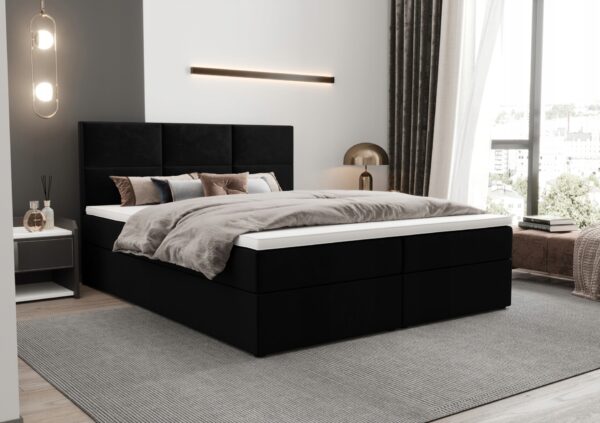 Łóżko kontynentalne Majorka 160x220 beżowe | kolor do wyboru - obrazek 5