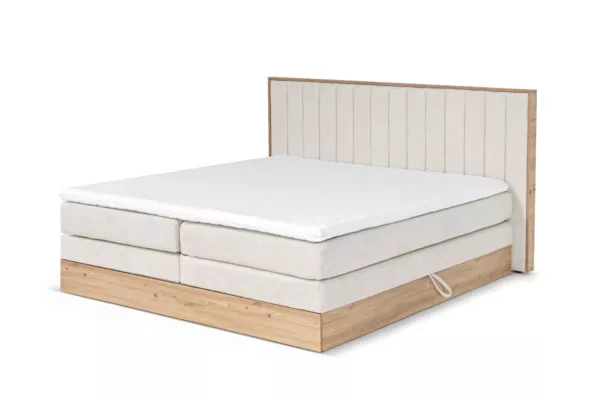 Łóżko kontynentalne Tina 180x200 z pionowymi panelami - obrazek 7