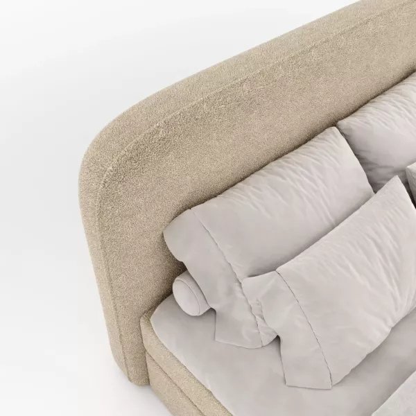 Łóżko kontynentalne Dream | beżowe | - obrazek 5