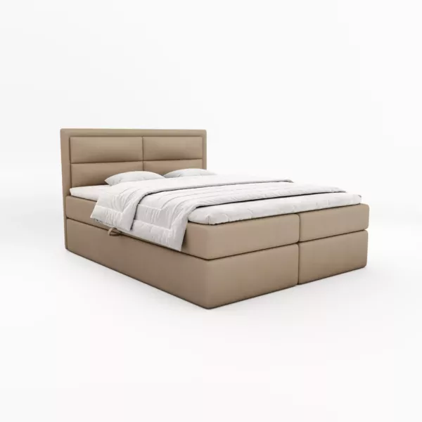 Łóżko kontynentalne Primo Box 120x220 ciepły brąz | kolor do wyboru - obrazek 5