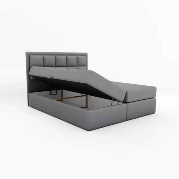 Łóżko kontynentalne Modern | szare | - obrazek 6