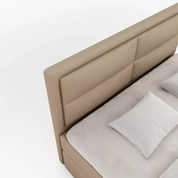 Łóżko kontynentalne Primo Box | ciepły brąz| - obrazek 5