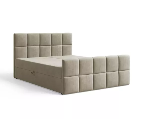 Łóżko kontynentalne Monaco 180x220 szare | kolor do wyboru - obrazek 9