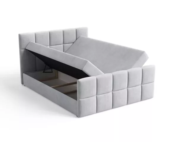 Łóżko kontynentalne Monaco | chłodny beż | - obrazek 9